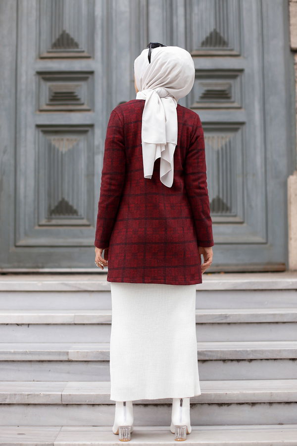 3339 CEKET - Siyah Mürdüm - 46 Bordo - 3339 BORDO
