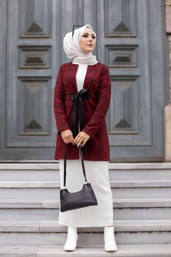 3339 CEKET - Siyah Mürdüm - 46 Bordo - 3339 BORDO
