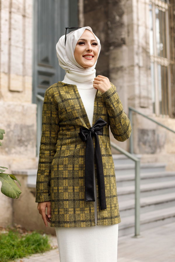 3339 CEKET - Siyah Mürdüm - 46 Sarı - 3339 Sarı