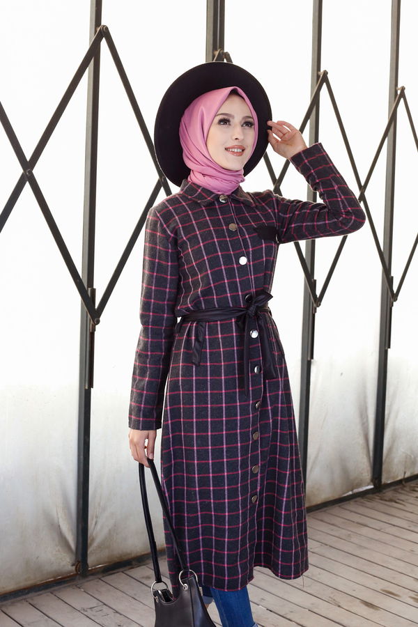 3338 TUNIK - Yeşil - 46 Antrasit - 3338