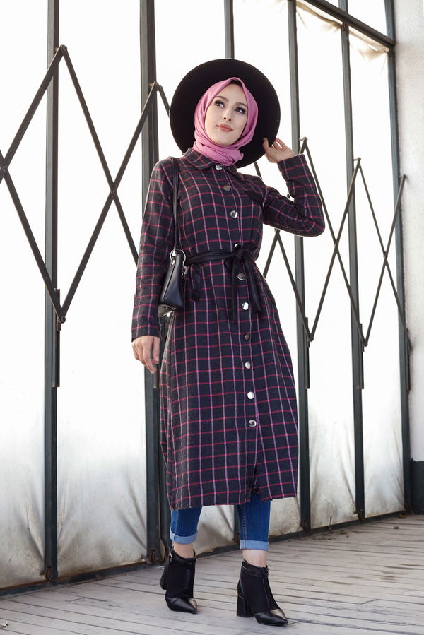 3338 TUNIK - Yeşil - 46 Antrasit - 3338