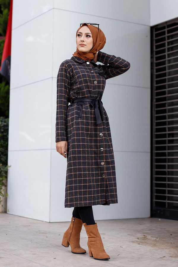 3338 TUNIK - Yeşil - 46 Antrasit - 3338