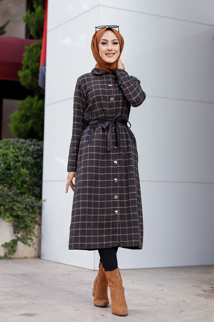 3338 TUNIK - Yeşil - 46 Antrasit - 3338