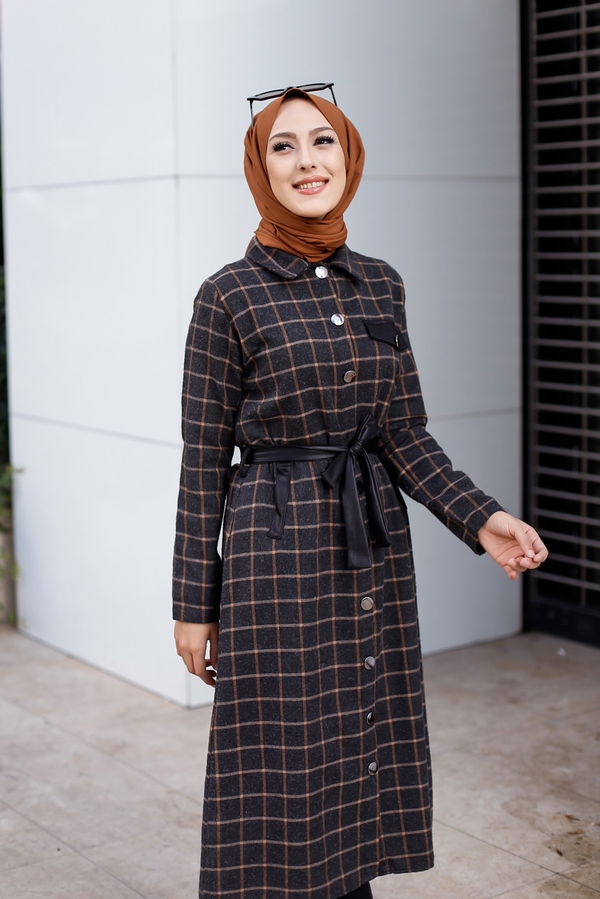 3338 TUNIK - Yeşil - 46 Antrasit - 3338