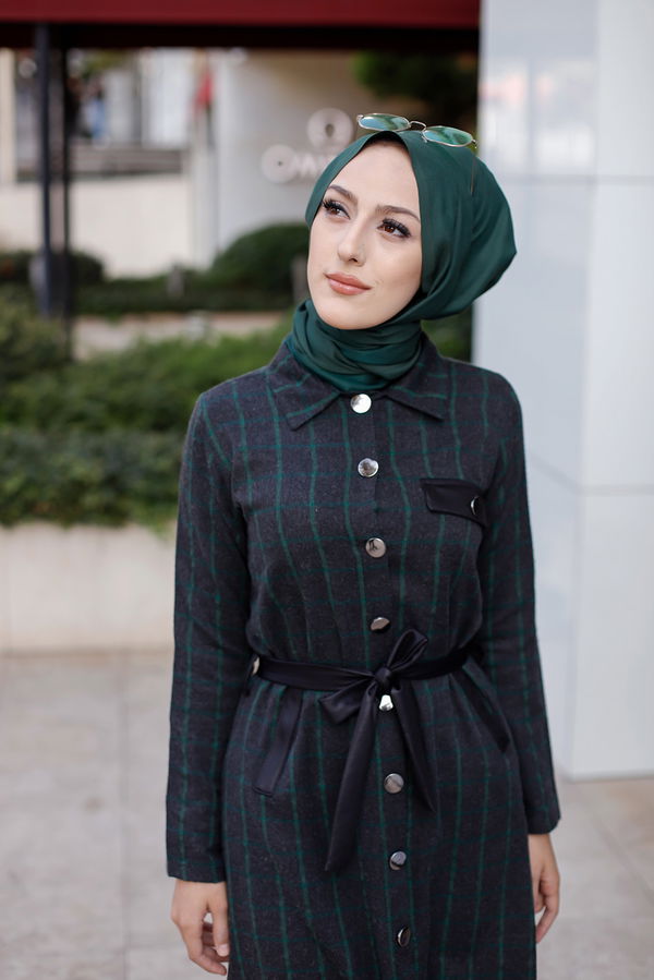 3338 TUNIK - Yeşil - 46 Antrasit - 3338 ANTRASİT