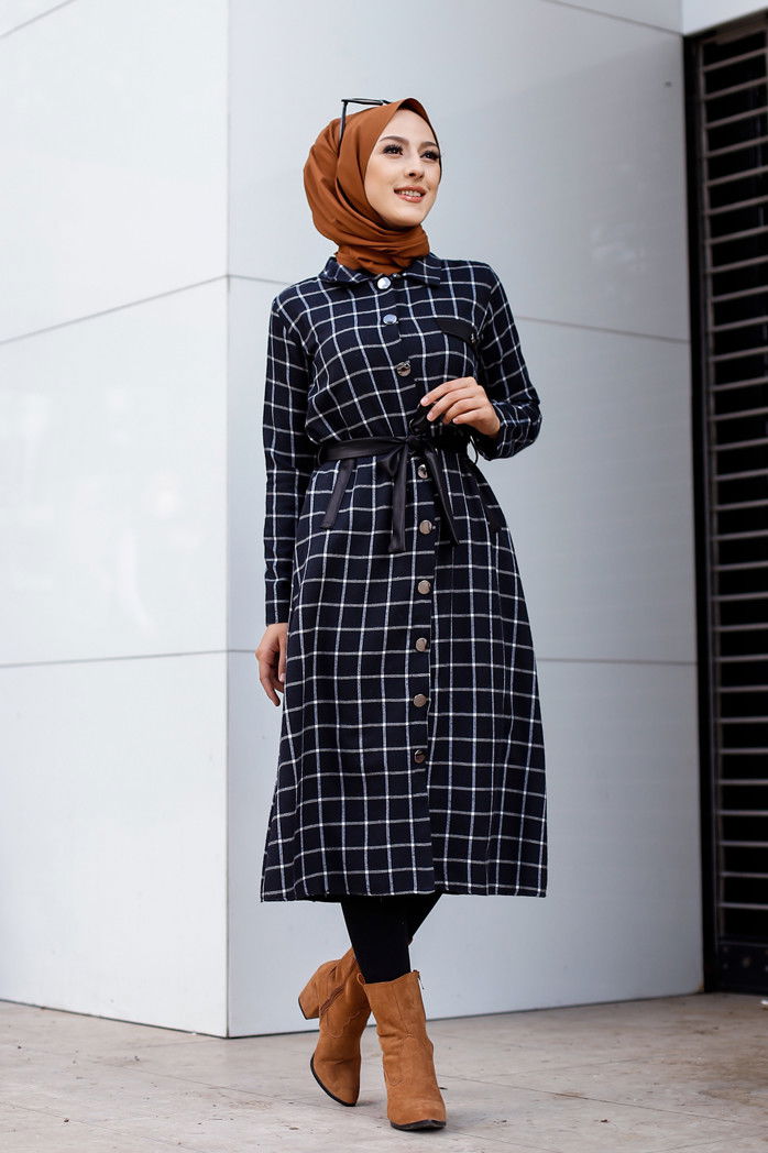 3338 TUNIK - Yeşil - 46 Lacivert - 3338 LACİVERT