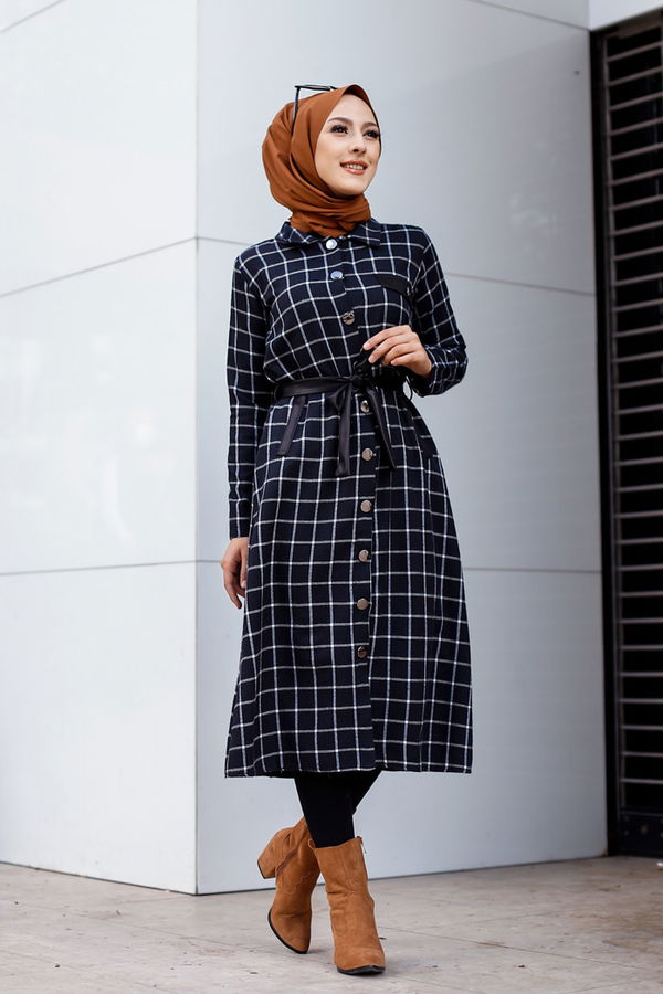 3338 TUNIK - Yeşil - 46 Lacivert - 3338 LACİVERT