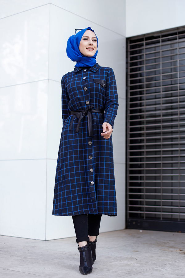 3338 TUNIK - Yeşil - 46 Lacivert - 3338 LACİVERT