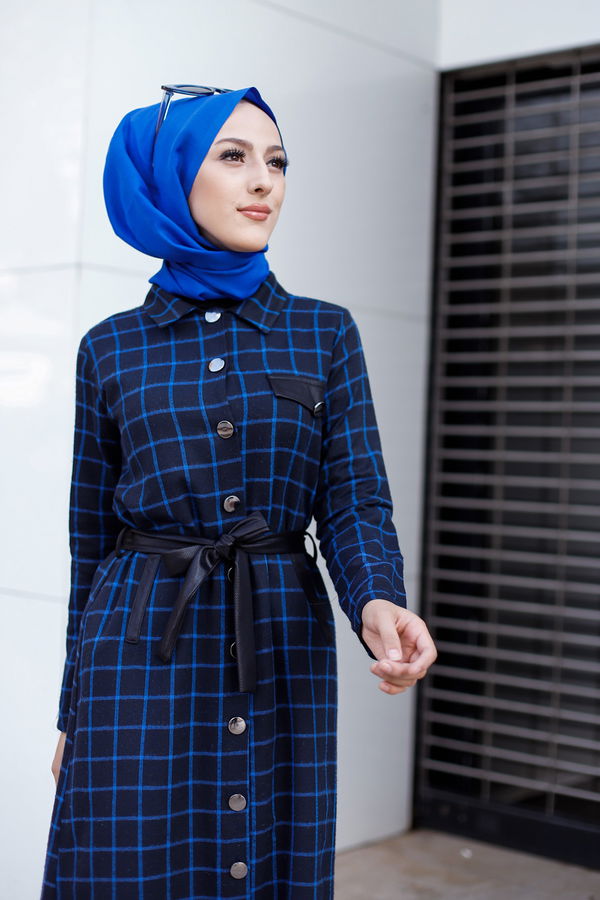3338 TUNIK - Yeşil - 46 Lacivert - 3338 LACİVERT
