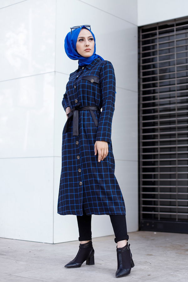 3338 TUNIK - Yeşil - 46 Lacivert - 3338 LACİVERT