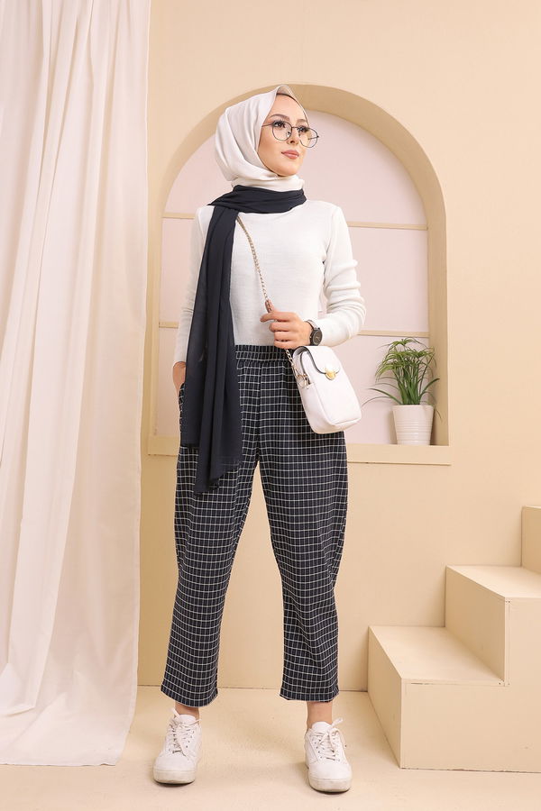 4152 K.KARELI PANTOLON Lacivert - 4152 LACİVERT