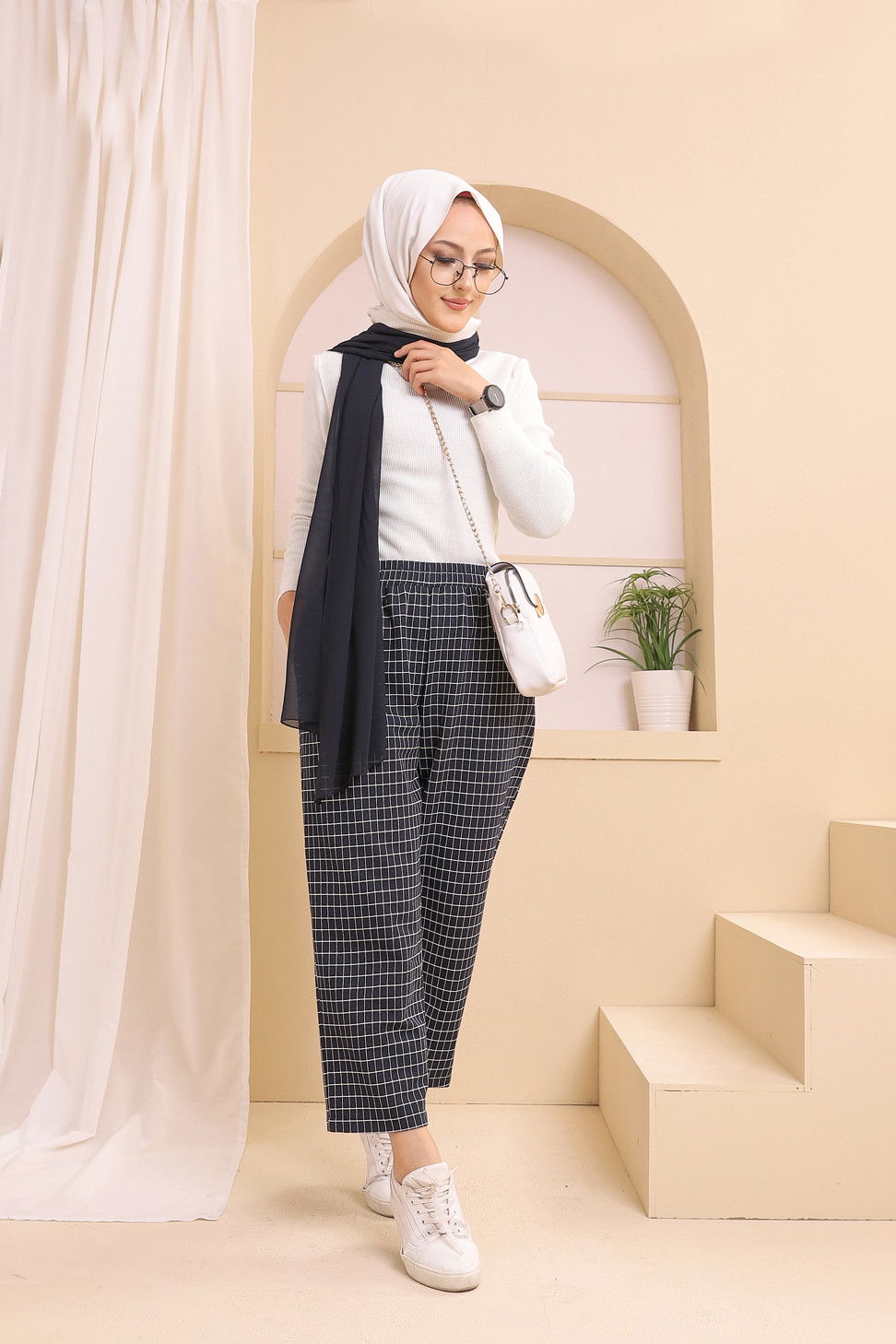 4152 K.KARELI PANTOLON Lacivert - 4152 LACİVERT