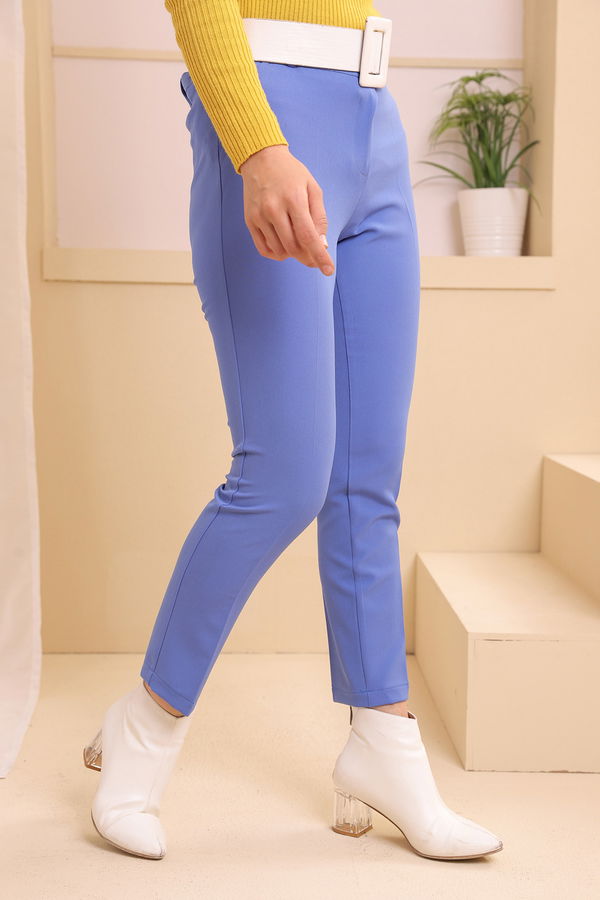 8626 PANTOLON - Gri - 46 Mavi - 8626 MAVİ