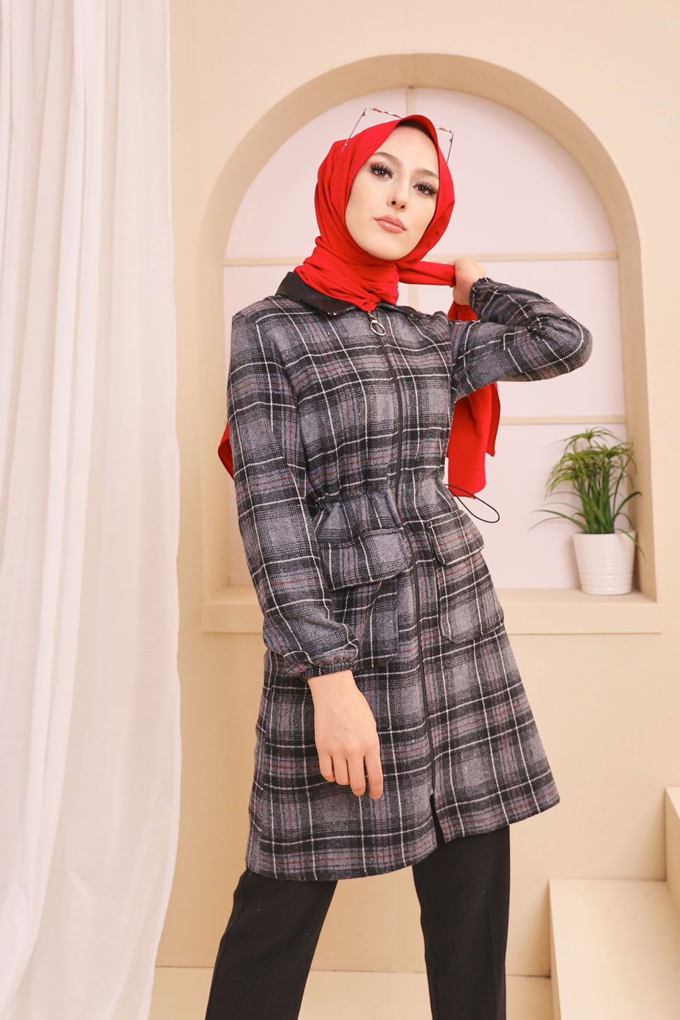 9098 FERMUARLI HIRKA Siyah - 9098