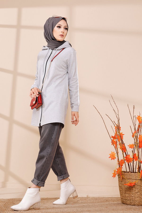 FERMUARLI HIRKA Gri - 4171 GRİ