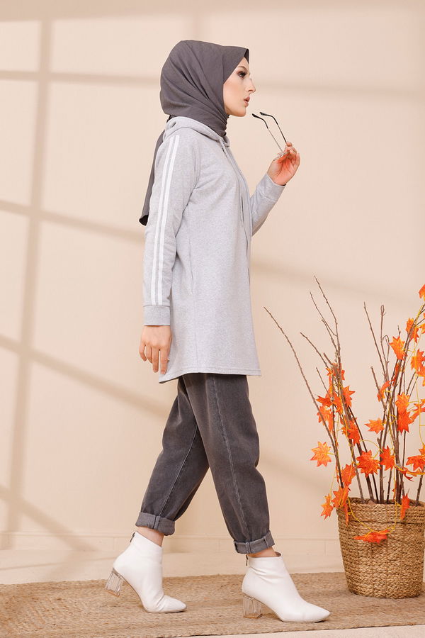FERMUARLI HIRKA Gri - 4171 GRİ
