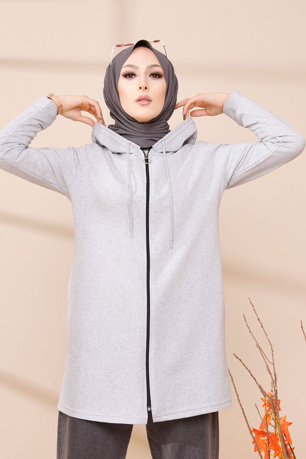 FERMUARLI HIRKA Gri - 4171 GRİ