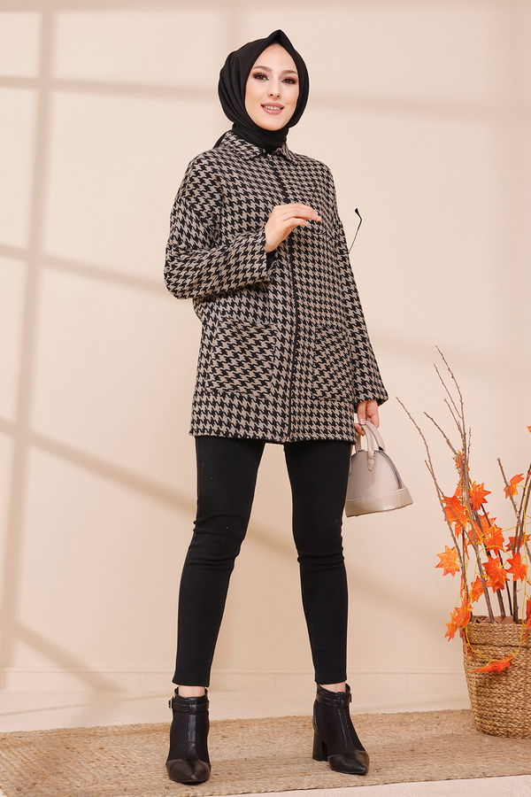 FERMUARLI CEKET Siyah - 3453