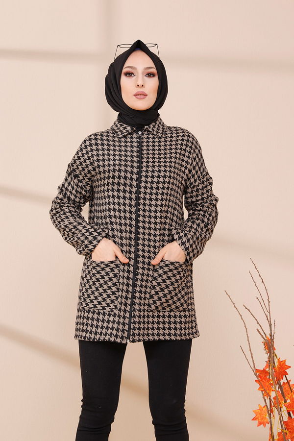 FERMUARLI CEKET Siyah - 3453