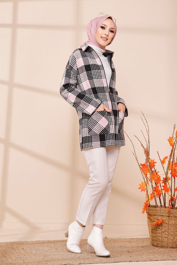 FERMUARLI CEKET Pembe - 3453 PEMBE