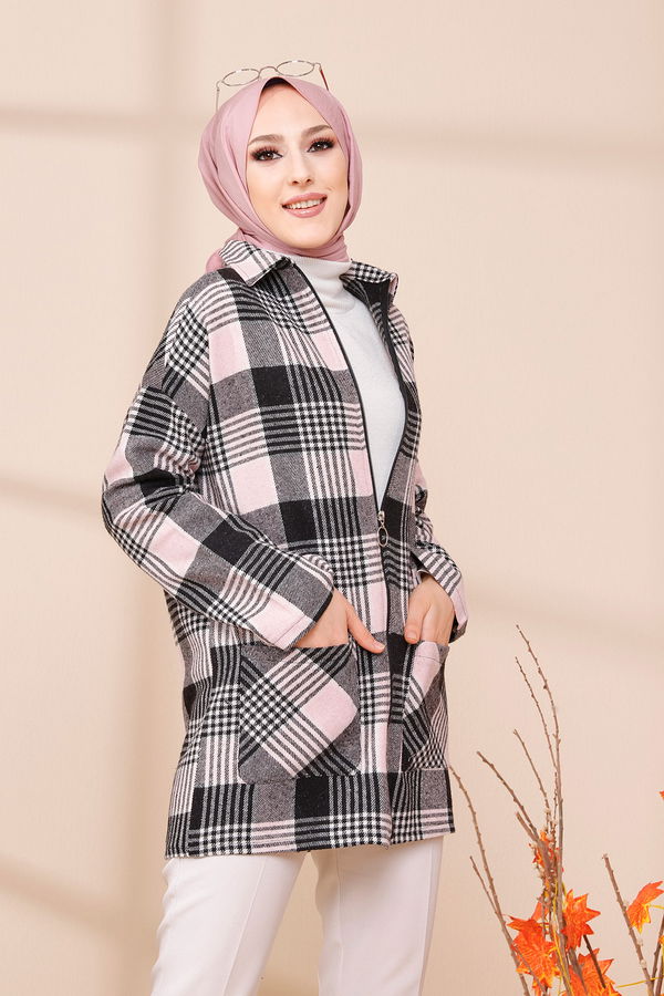 FERMUARLI CEKET Pembe - 3453 PEMBE