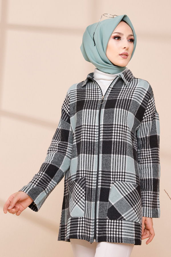 FERMUARLI CEKET Yeşil - 3453 YEŞİL