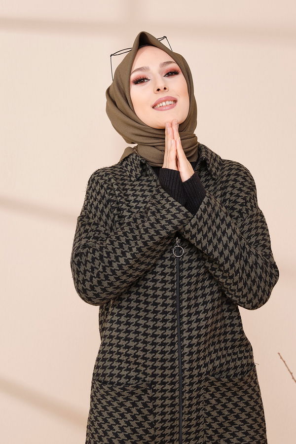 FERMUARLI CEKET Haki - 3453 HAKİ