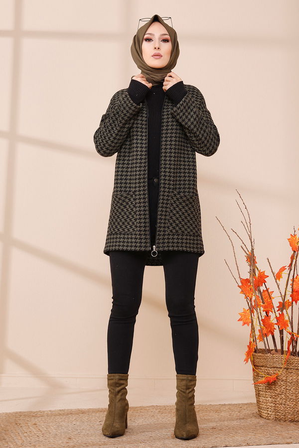 FERMUARLI CEKET Haki - 3453 HAKİ