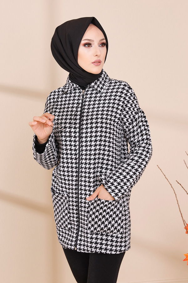 FERMUARLI CEKET Beyaz - 3453 BEYAZ