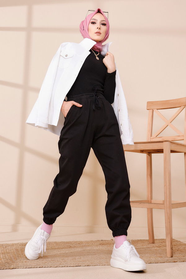 PANTOLON Siyah - 8673 SİYAH