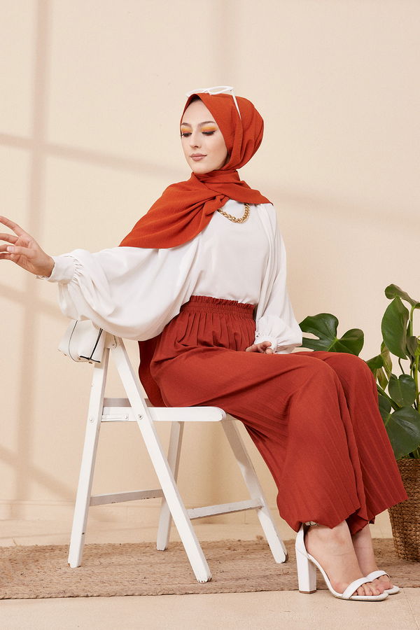 PILISELI PANTOLON Kiremit - 8705 KİREMİT