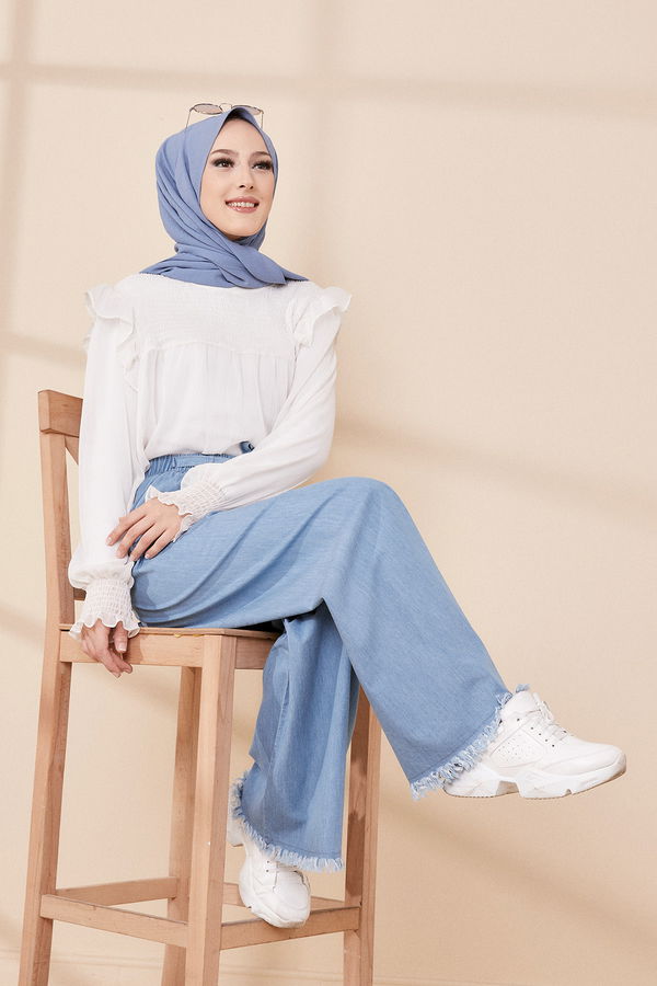 BOL PANTOLON Mavi - 8704 MAVİ