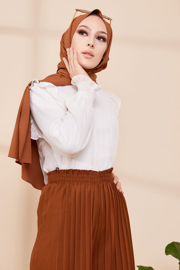 PILISELI PANTOLON Kahverengi - 8705 KAHVERENGİ