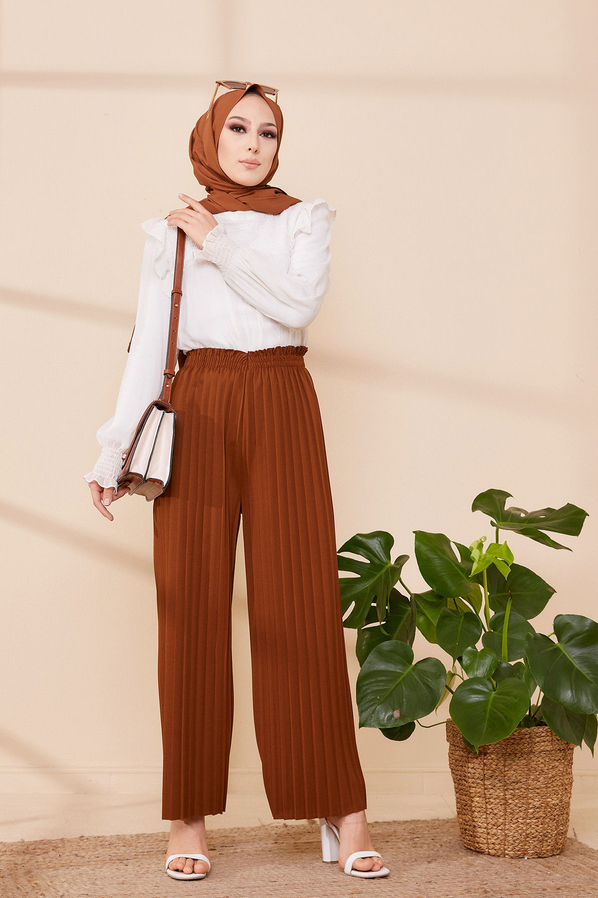 PILISELI PANTOLON Kahverengi - 8705 KAHVERENGİ