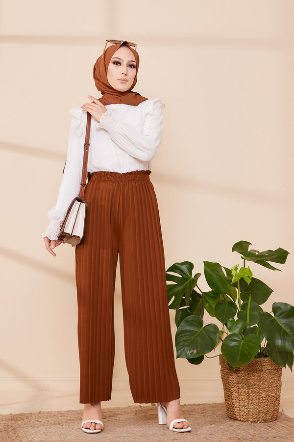 PILISELI PANTOLON Kahverengi - 8705 KAHVERENGİ
