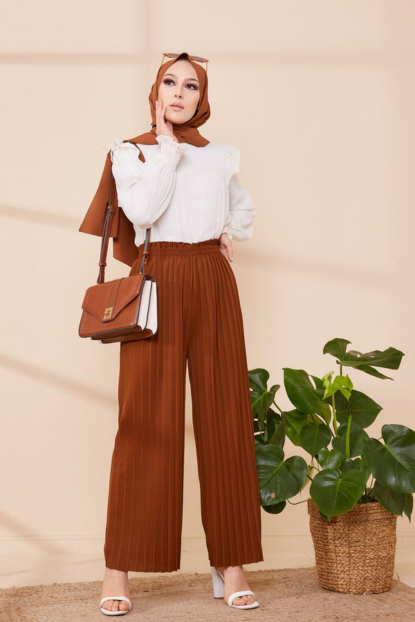 PILISELI PANTOLON Kahverengi - 8705 KAHVERENGİ