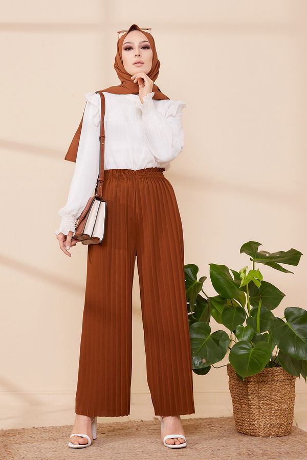 PILISELI PANTOLON Kahverengi - 8705 KAHVERENGİ