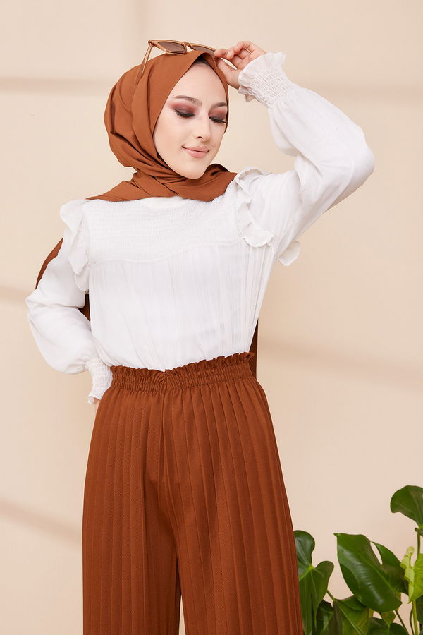 PILISELI PANTOLON Kahverengi - 8705 KAHVERENGİ