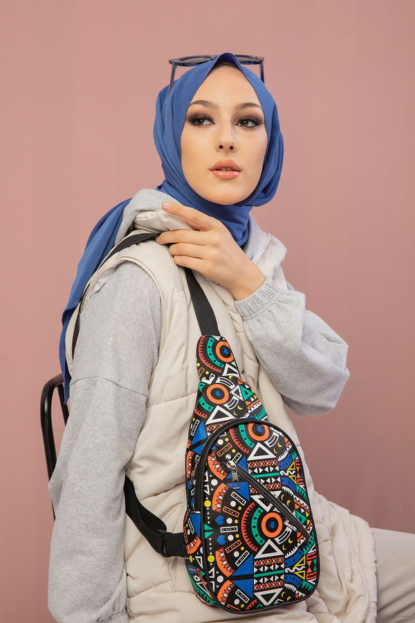 Kadın Mavi SIRT CANTASI - 8677 MAVİ