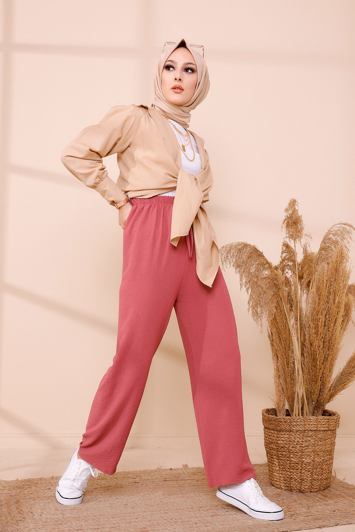 PANTOLON Pembe - 8708 PEMBE