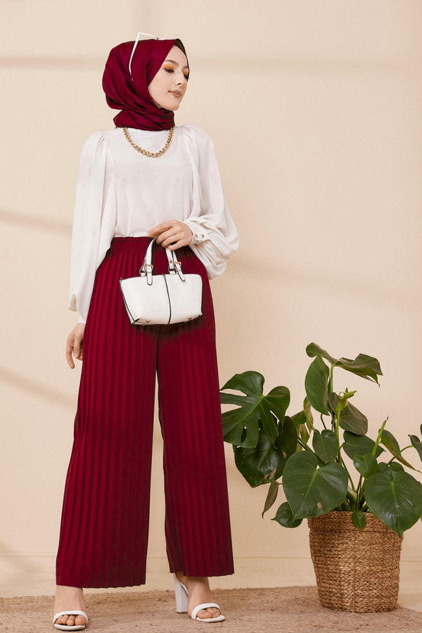 PILISELI PANTOLON Bordo - 3520 BORDO