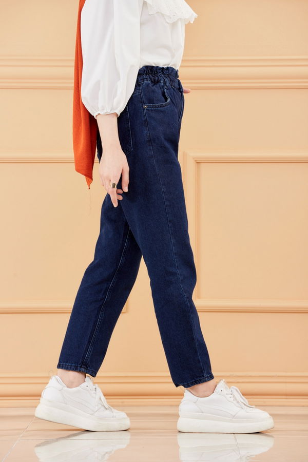 MOM PANTOLON Lacivert - 8746 LACİVERT