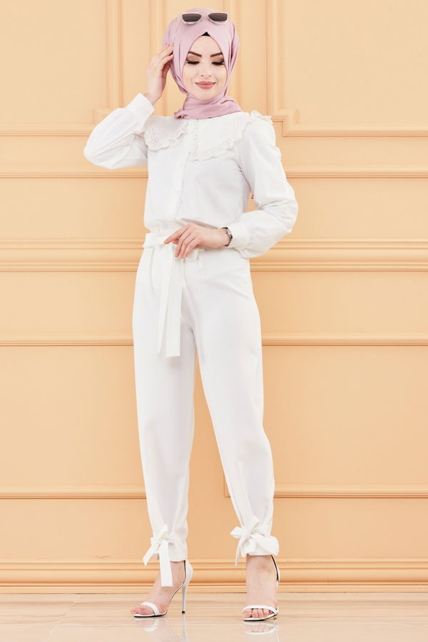 PANTOLON Beyaz - 3524