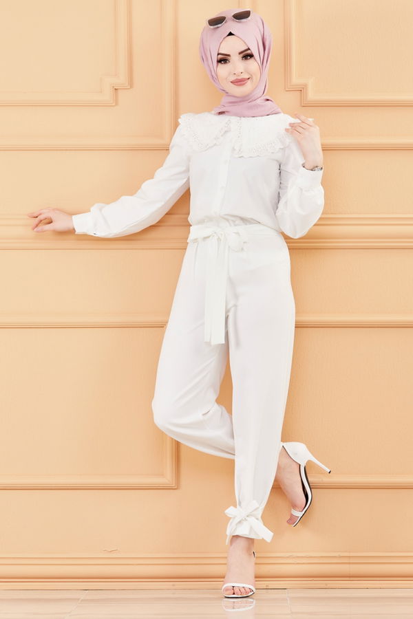 PANTOLON Beyaz - 3524