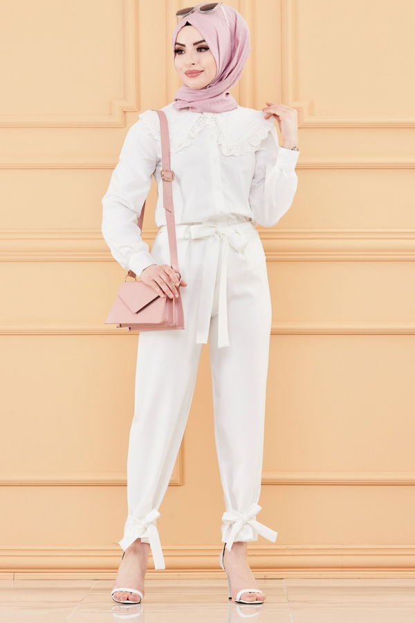 PANTOLON Beyaz - 3524
