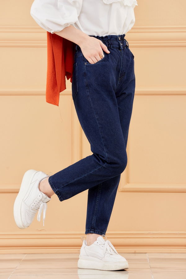 MOM PANTOLON Lacivert - 8746 LACİVERT