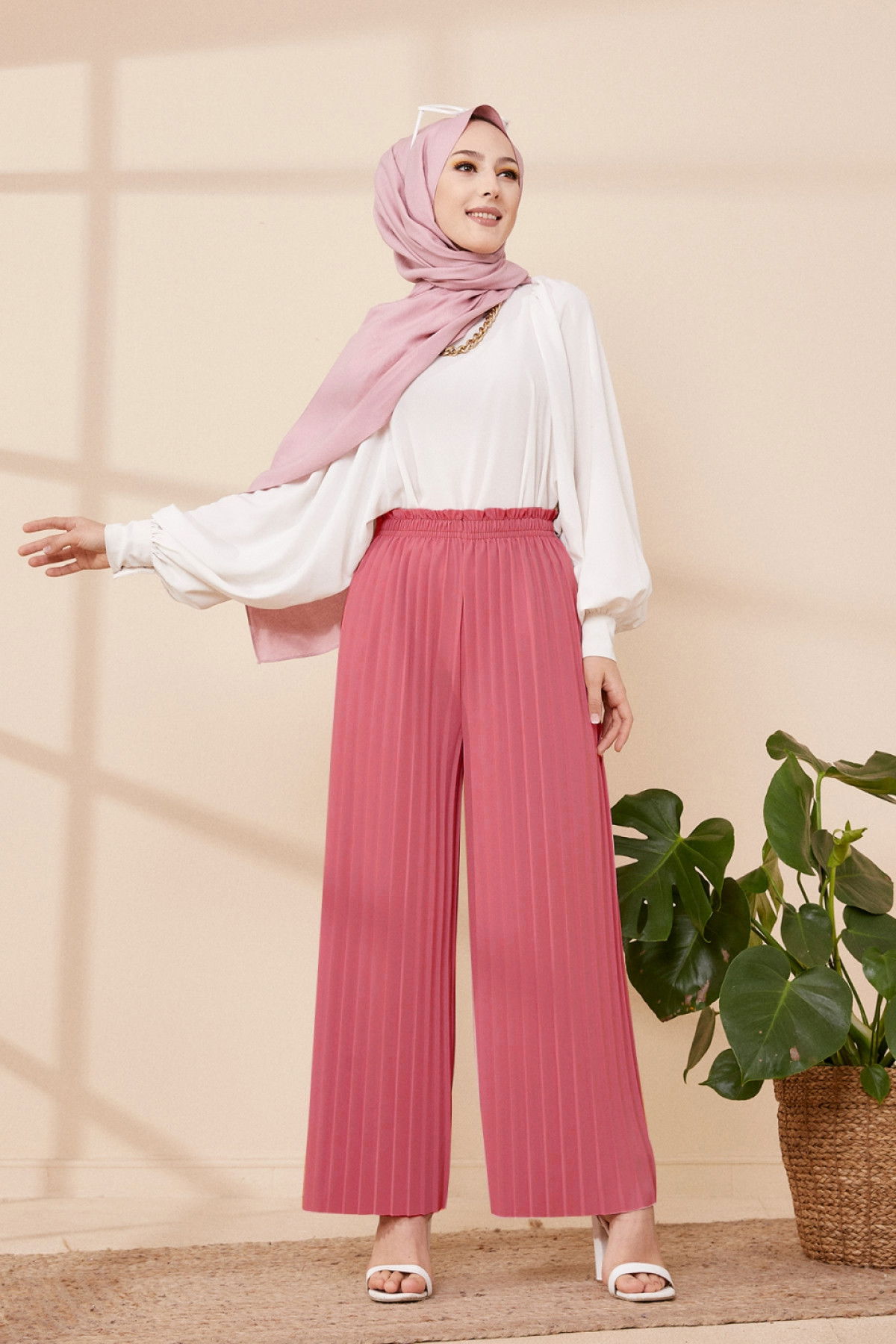 PILISELI PANTOLON Pembe - 8705