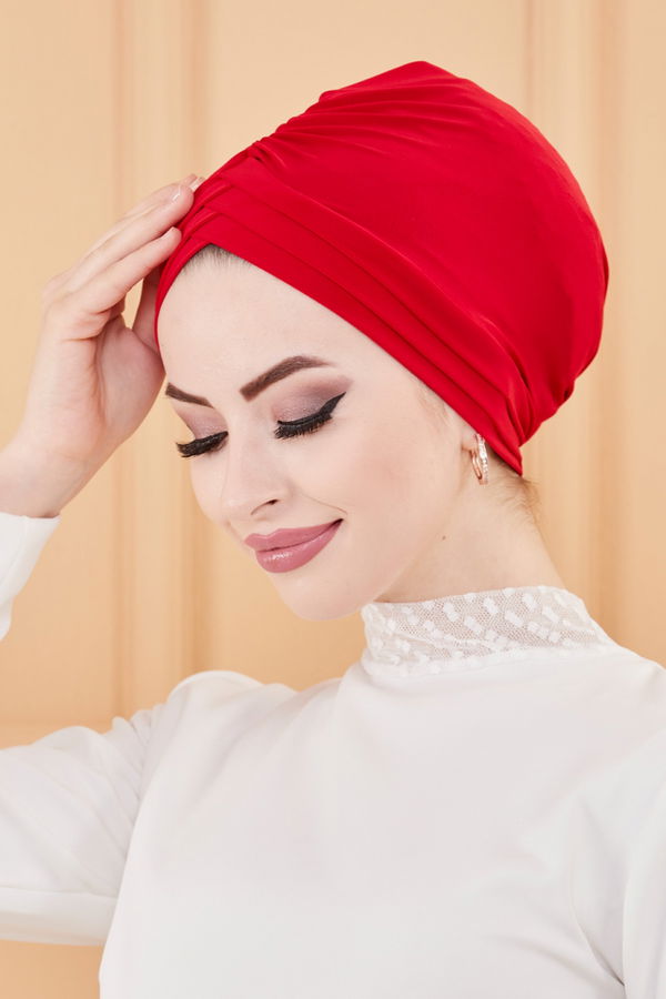 UC BANTLI BONE Kırmızı - 20091