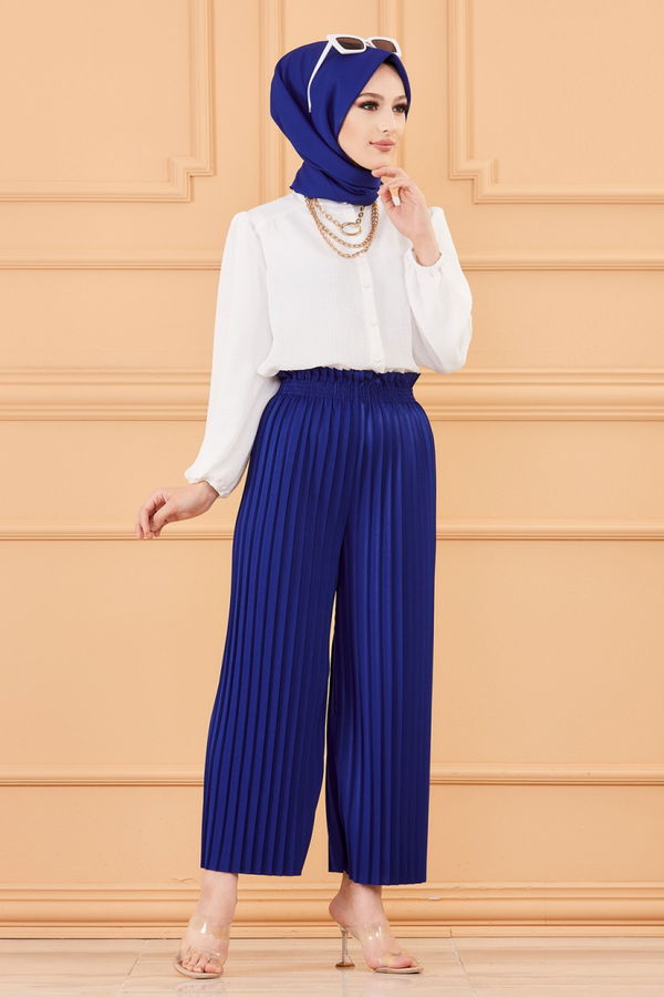 PILISELI PANTOLON Mavi - 8705 MAVİ