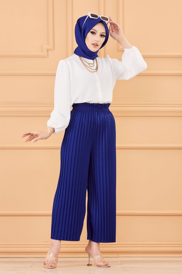 PILISELI PANTOLON Mavi - 8705 MAVİ